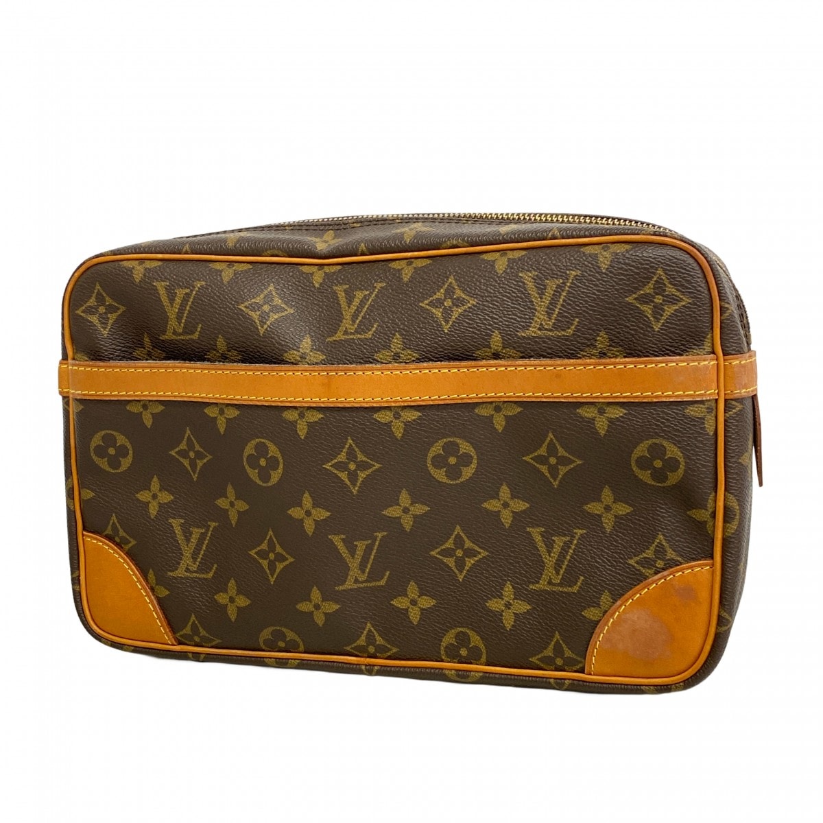 【6dd5290】ルイヴィトン クラッチバッグ モノグラム コンピエーニュ28 M51845  ブラウン【中古】メンズ レディース ユニセックス