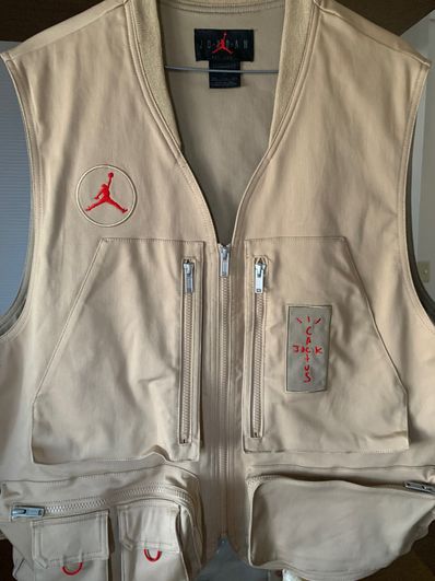 Air Jordan x Travis Cactus Jack Utility Vest "Khaki Desert"