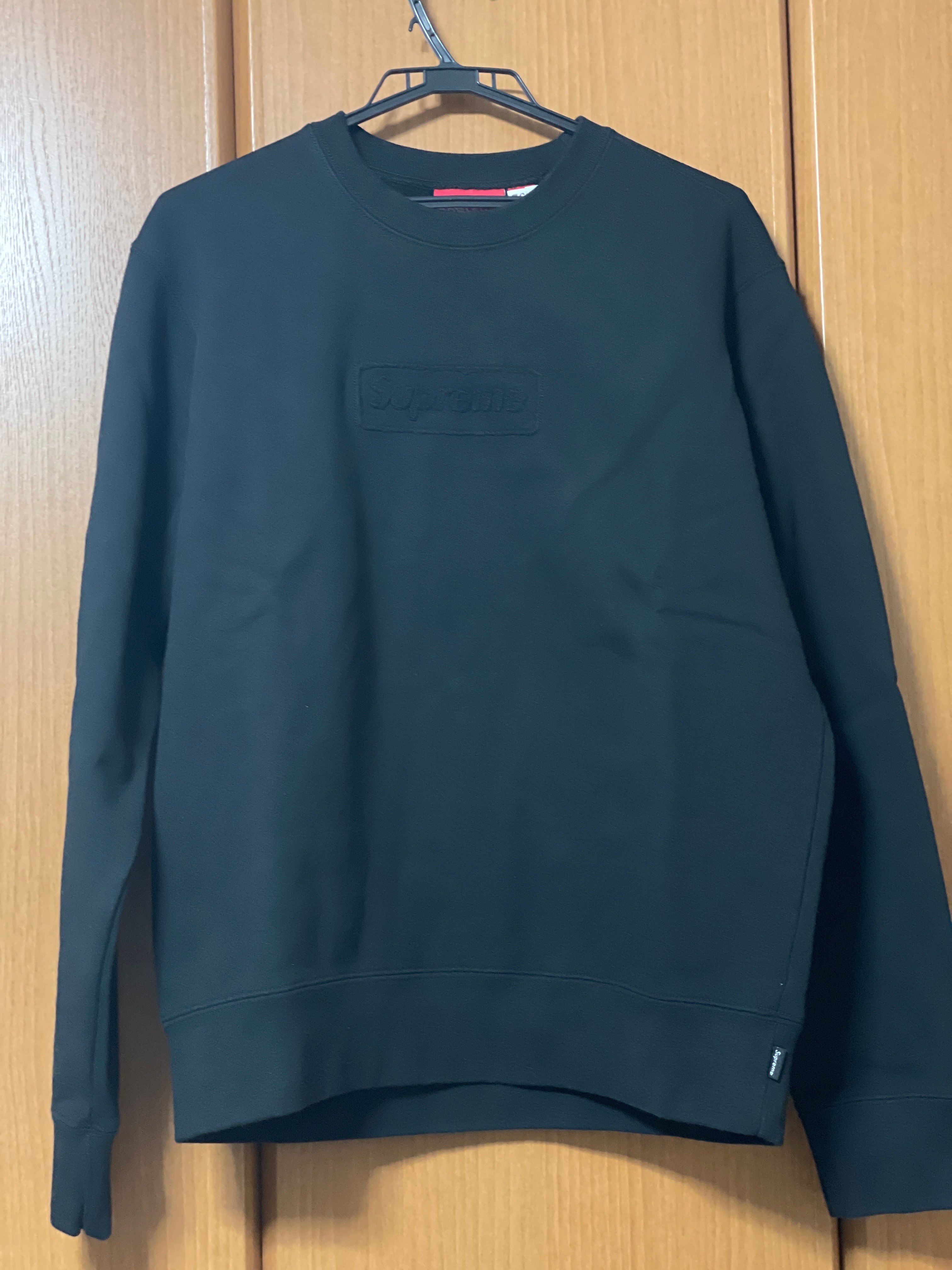 Supreme Cutout Logo Crewneck "Black"
