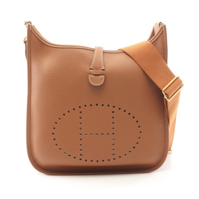 エルメス HERMES エヴリン 3 トロワ PM ショルダーバッグ バッグ レザー トリヨンクレマンス トリヨンクレマンス ゴールド B刻印(2023年製造) レディース ブラウン系 【中古】