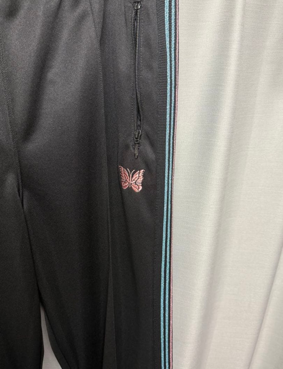 NEEDLES x Loveless Straight Track Pants Poly Smooth "Black"