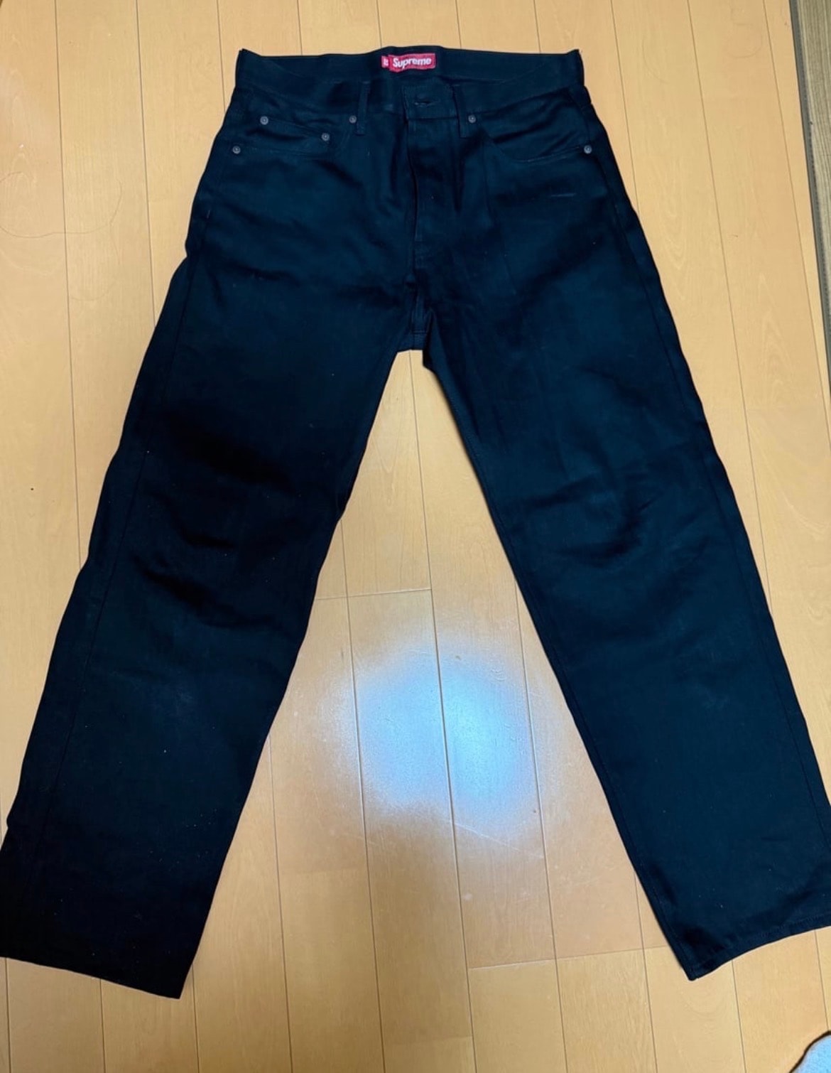 Supreme Rigid Loose Fit Selvedge Jean "Rigid Black"