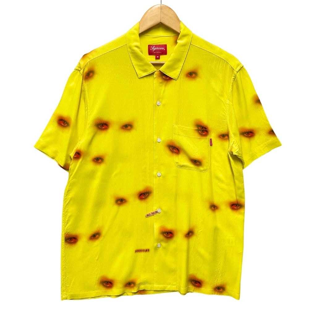 Supreme Eyes Rayon Shirt (19FW) "Yellow"