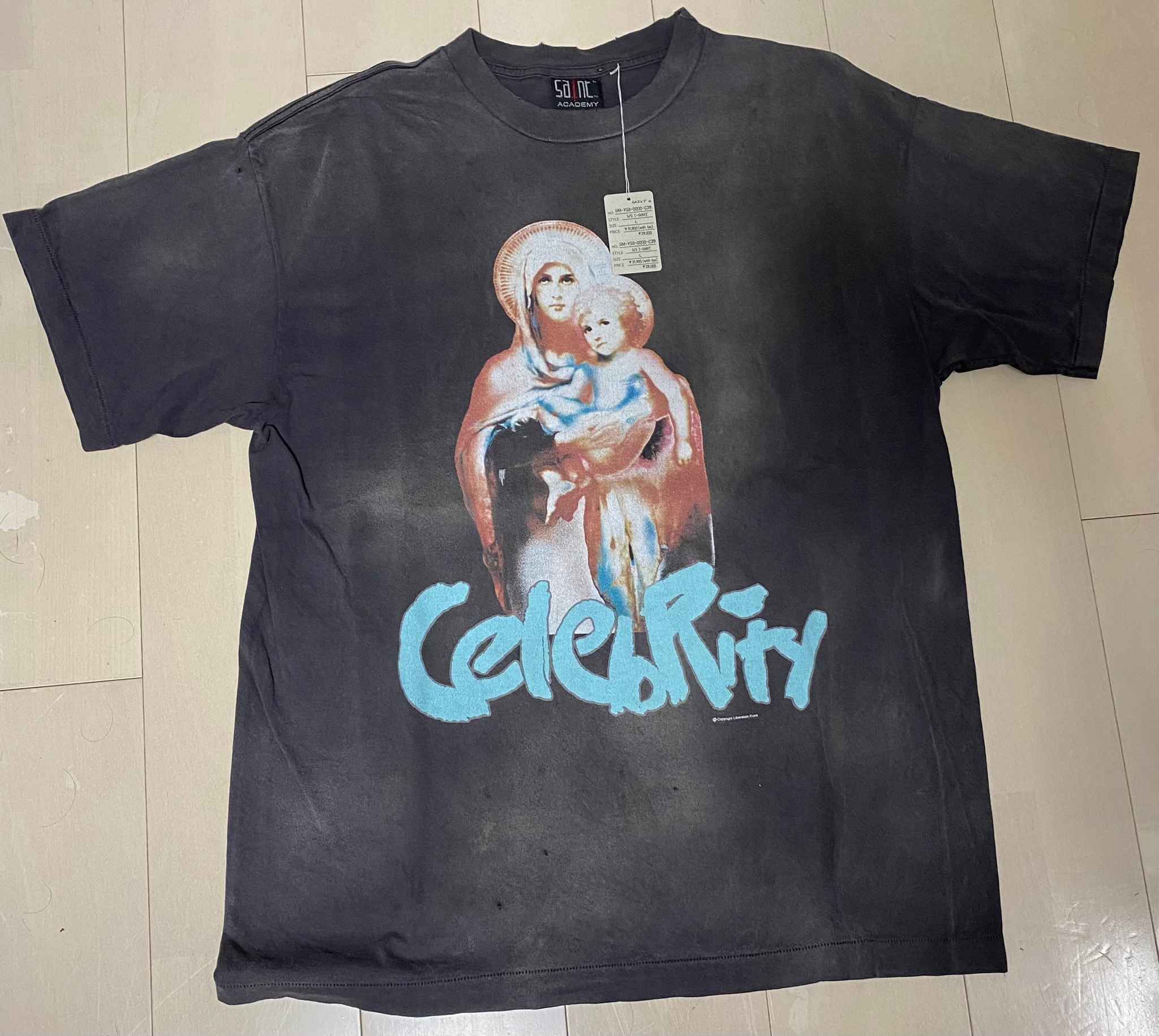 Saint Mxxxxxx x Shermer Academy SS Tee/Celebrity "Black"