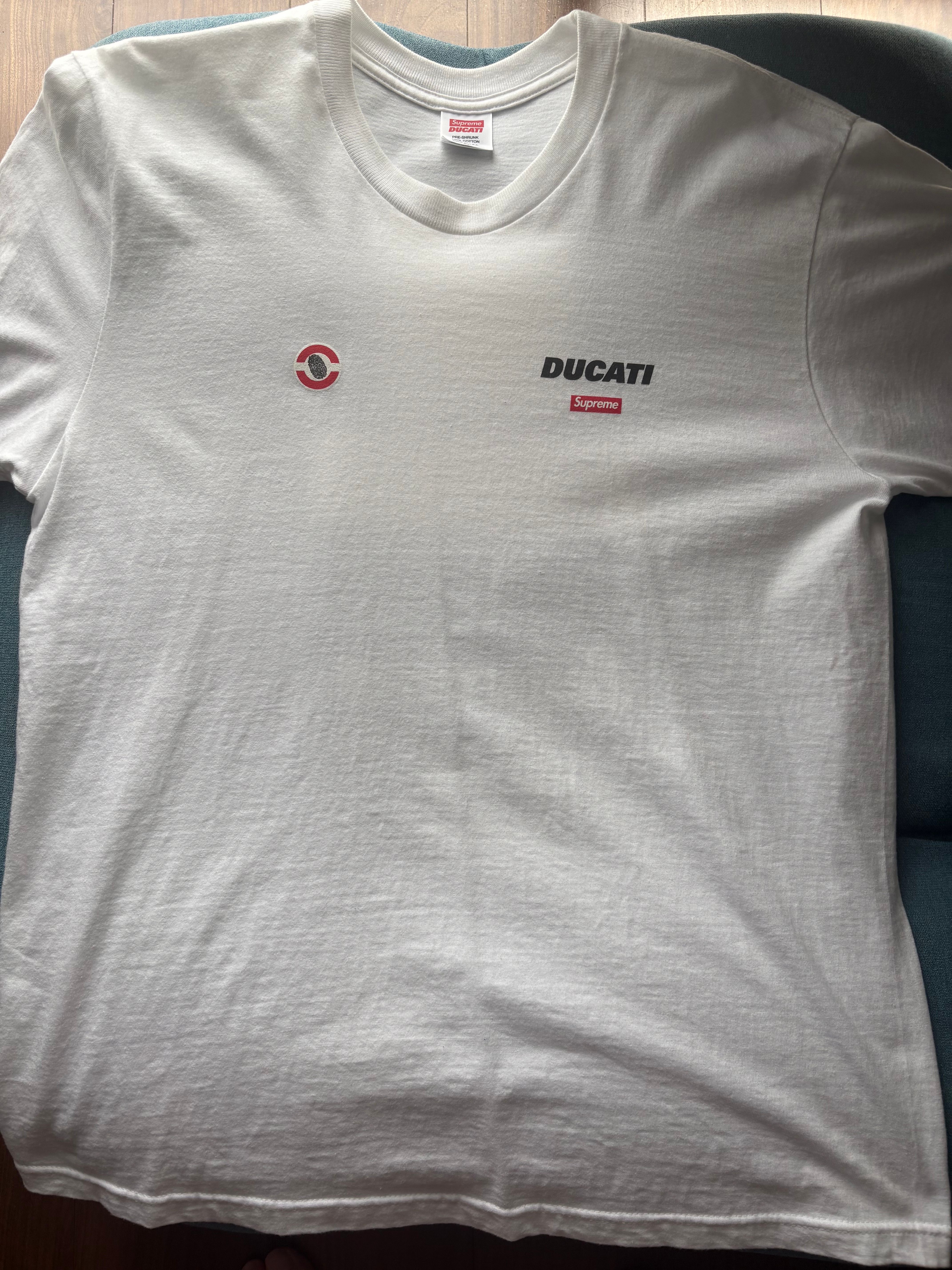 Supreme x Ducati Logos Tee "White"