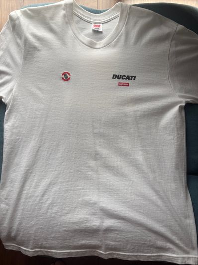 Supreme x Ducati Logos Tee "White"