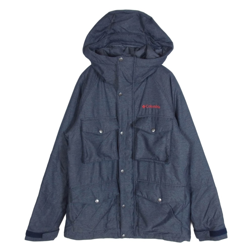 Columbia コロンビア ジャケット 220 PM3817 中綿 フーディー ジャケット ネイビー系 M【中古】