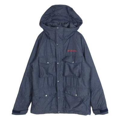 Columbia コロンビア ジャケット 220 PM3817 中綿 フーディー ジャケット ネイビー系 M【中古】