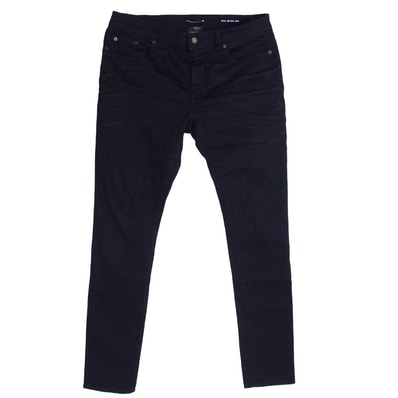 SAINT LAURENT サンローラン デニムパンツ 622876 Y500R D24 M/SK-MW スキニーブラックデニムパンツ ブラック系 34【中古】