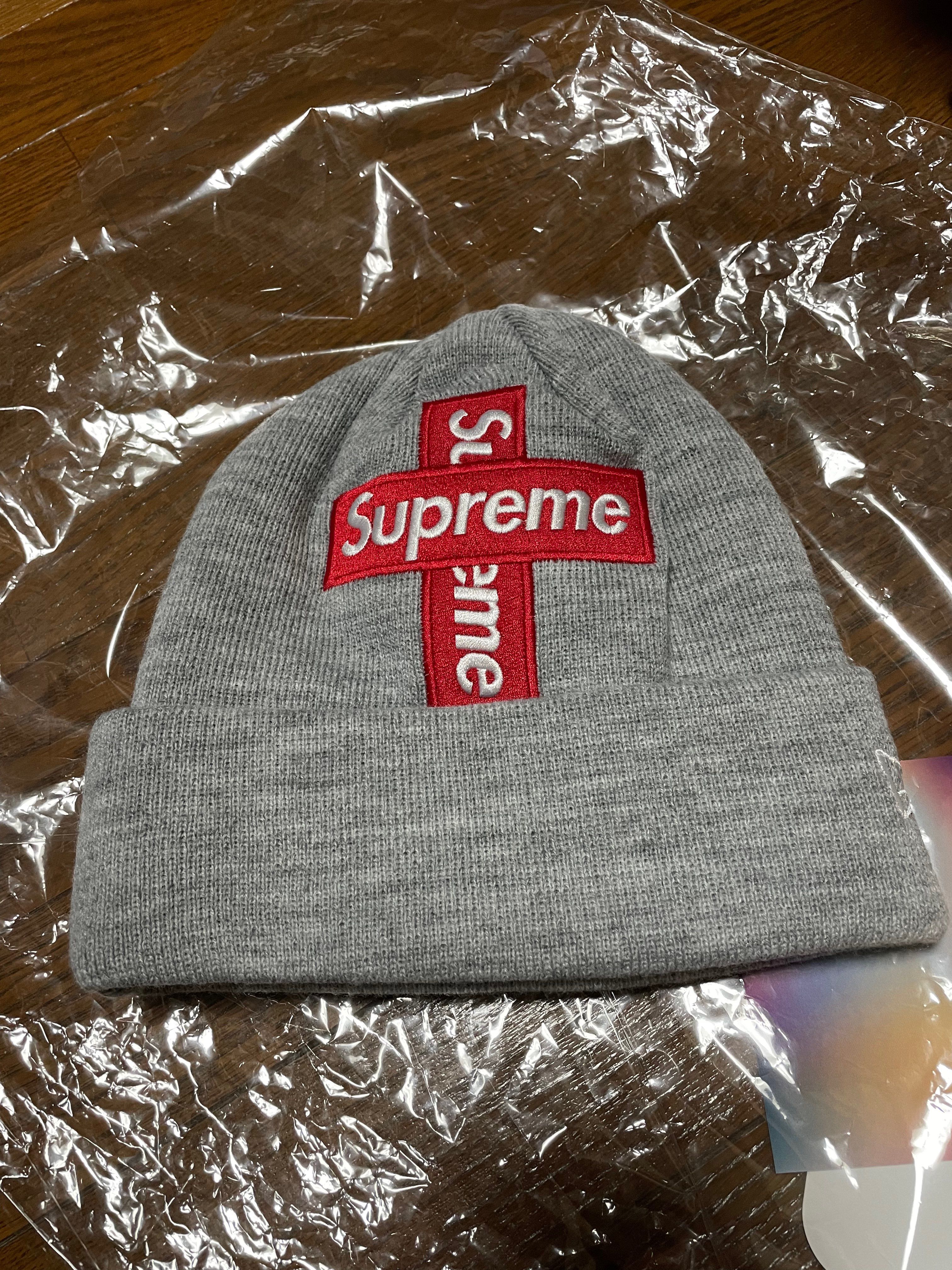 Supreme New Era® Cross Box Logo Beanie "Grey"