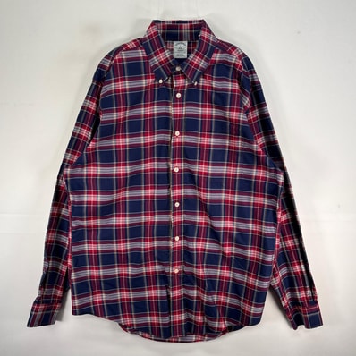 古着 ブルックスブラザーズ Brooks Brothers 長袖シャツ チェック REGENT 1818 L ネイビー系 マルチカラー メンズ