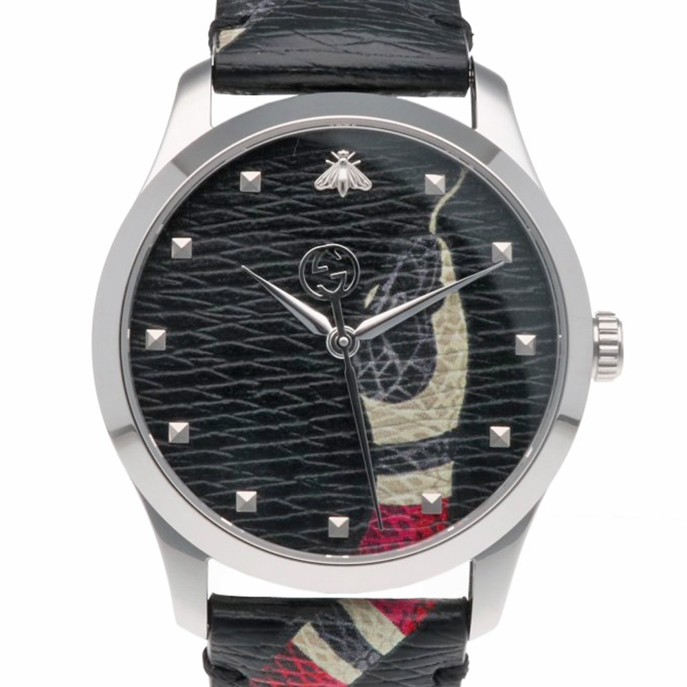 グッチ Gタイムレス 腕時計 時計 ステンレススチール YA1264007A/126.4 クオーツ ユニセックス 1年保証 GUCCI  中古