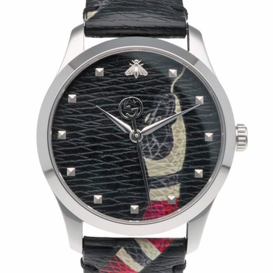 グッチ Gタイムレス 腕時計 時計 ステンレススチール YA1264007A/126.4 クオーツ ユニセックス 1年保証 GUCCI 中古