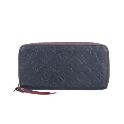 Louis Vuitton Zippy Wallet Monogram Empreinte "Marine Rouge"