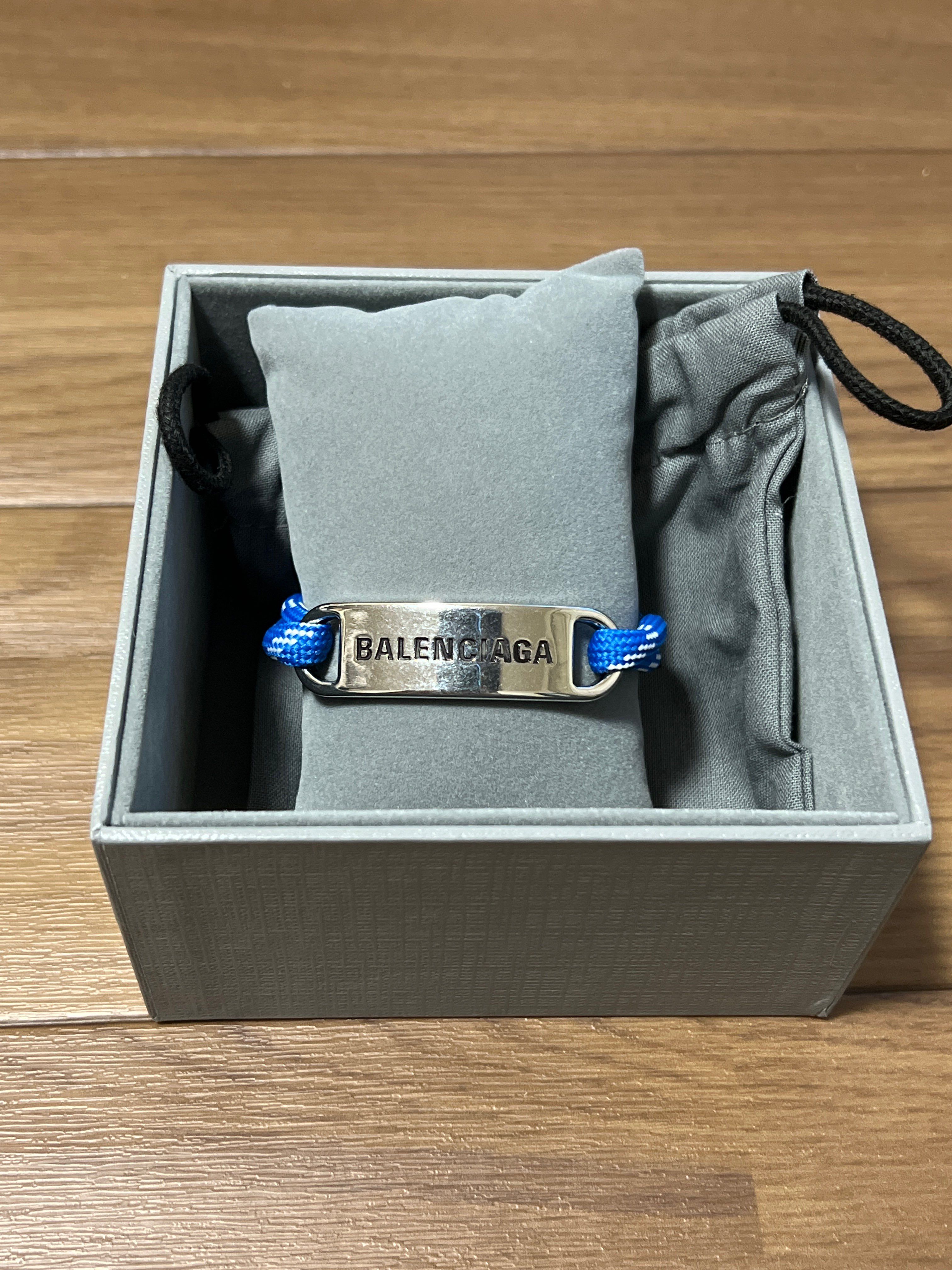 Balenciaga Plate Bracelet "Blue"
