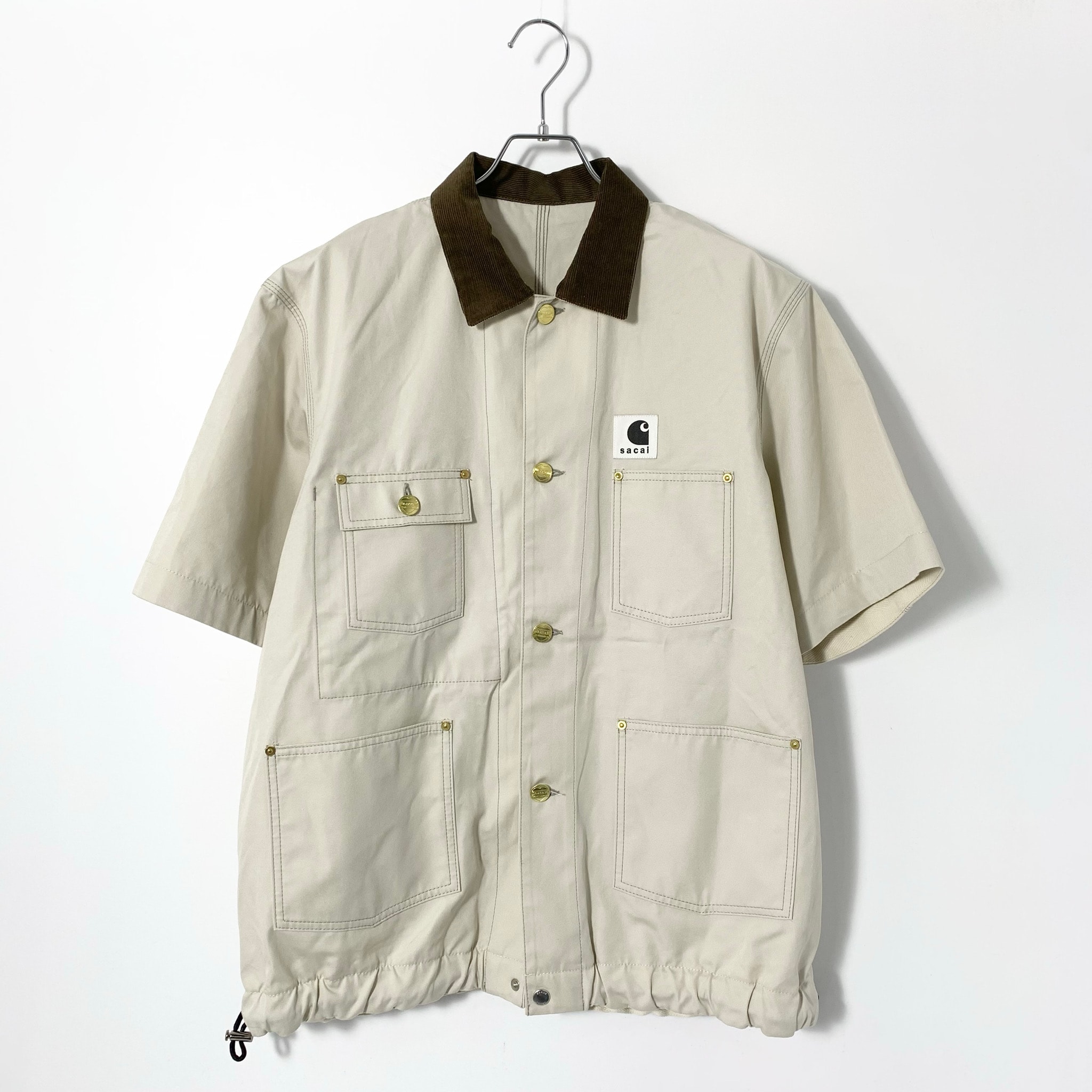 sacai x Carhartt WIP Duck Shirt "Ivory"