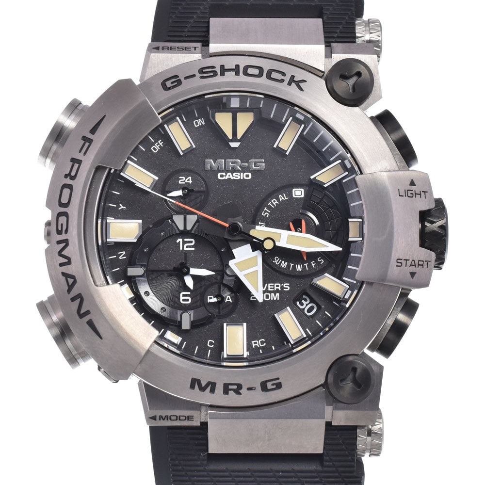 カシオ CASIO MRG-BF1000RG-3AJR G-SHOCK MR-G フロッグマン ブラック ソーラー電波 メンズ 美品 箱・保証書付き 腕時計 B#149245