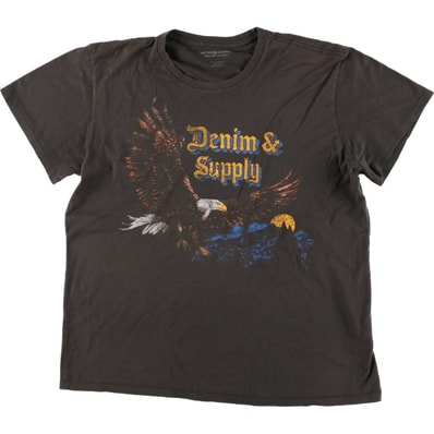 古着 ラルフローレン Ralph Lauren DENIM&SUPPLY デニム&サプライ 鷲柄 イーグル柄 半袖 プリントTシャツ メンズL相当/eaa563575