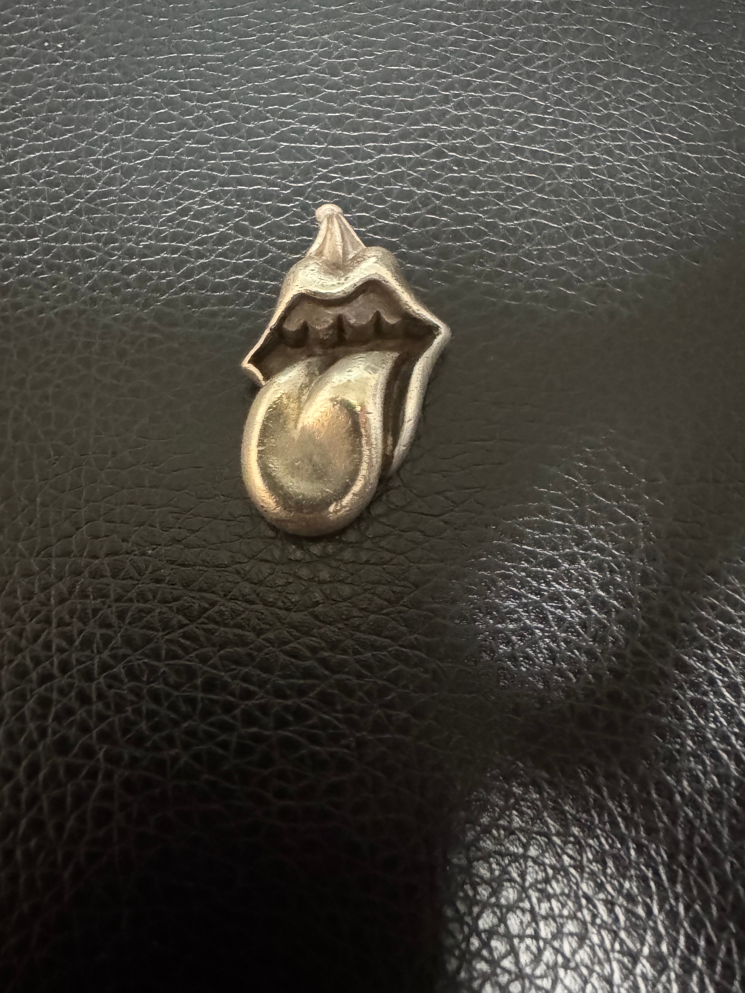 Chrome Hearts LIPS TONGUE CHARM  "Silver"