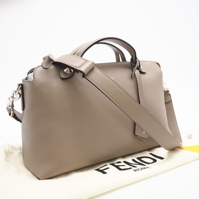 美品 FENDI フェンディ バイザウェイ ミディアム ショルダーバッグ 8BL146 2wayショルダーバッグ ベージュ カーフレザー レディース