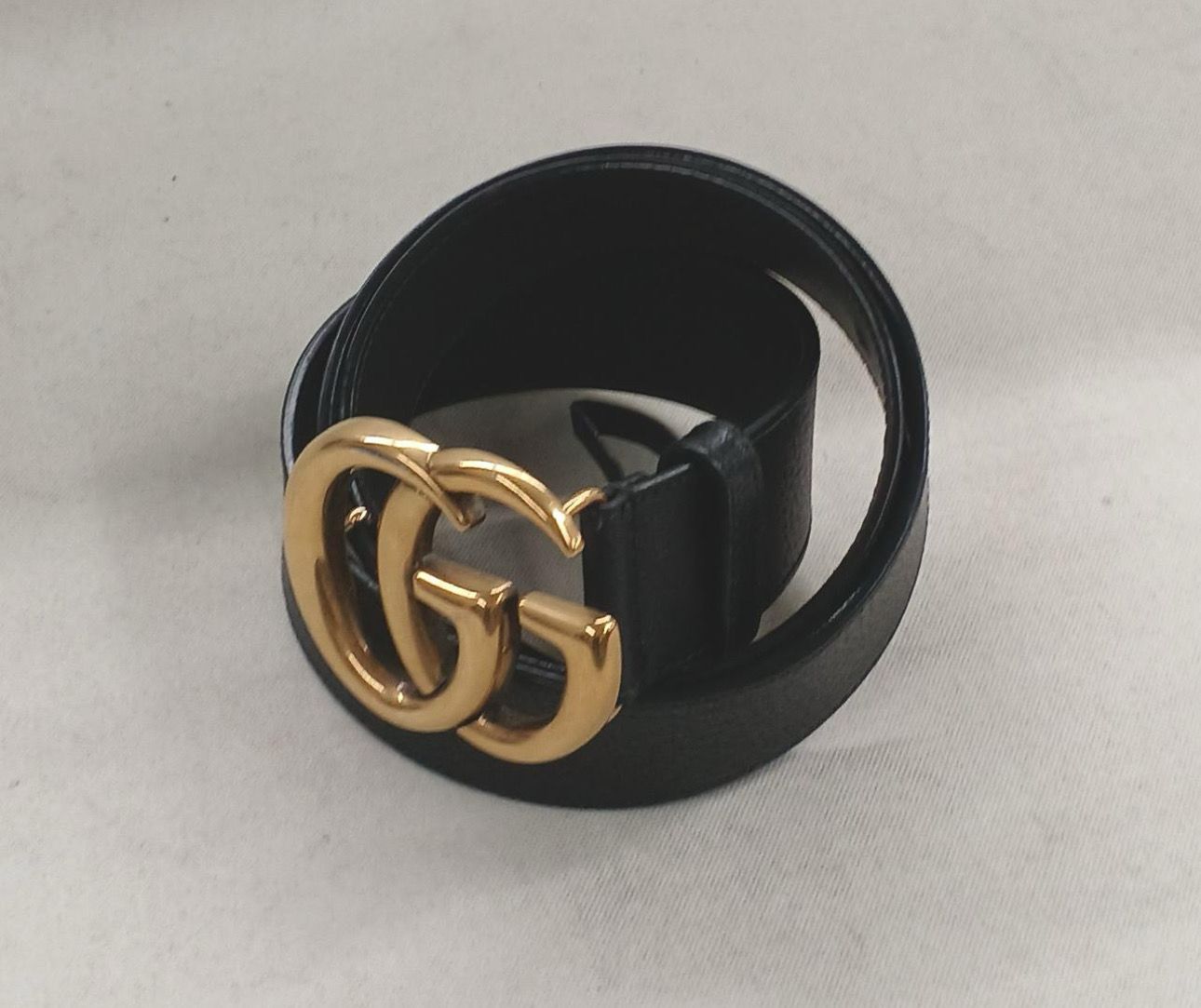 GUCCI Double G Wide Belt "Black/Gold"