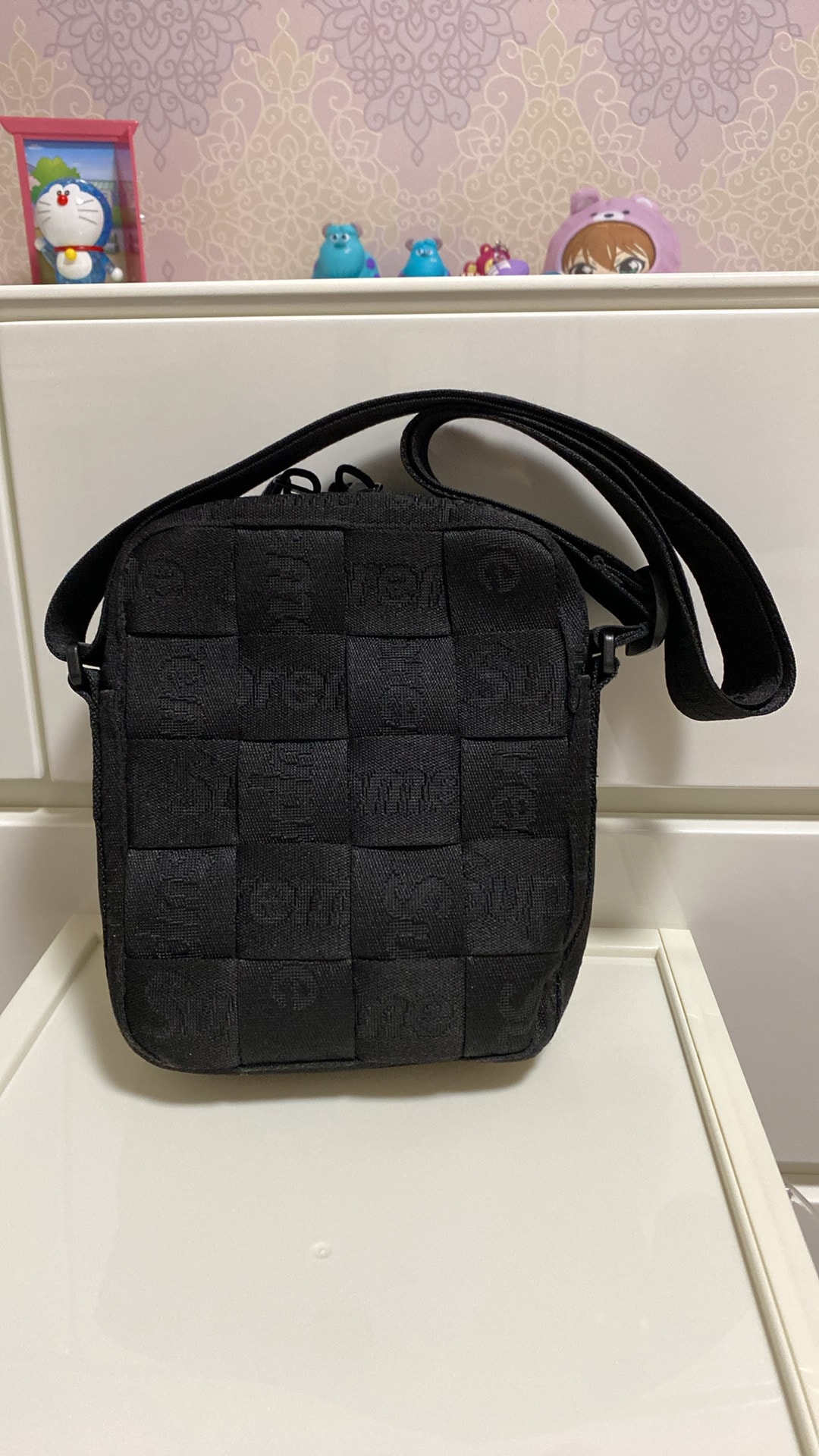 Supreme Woven Shoulder Bag "Black" (23SS)