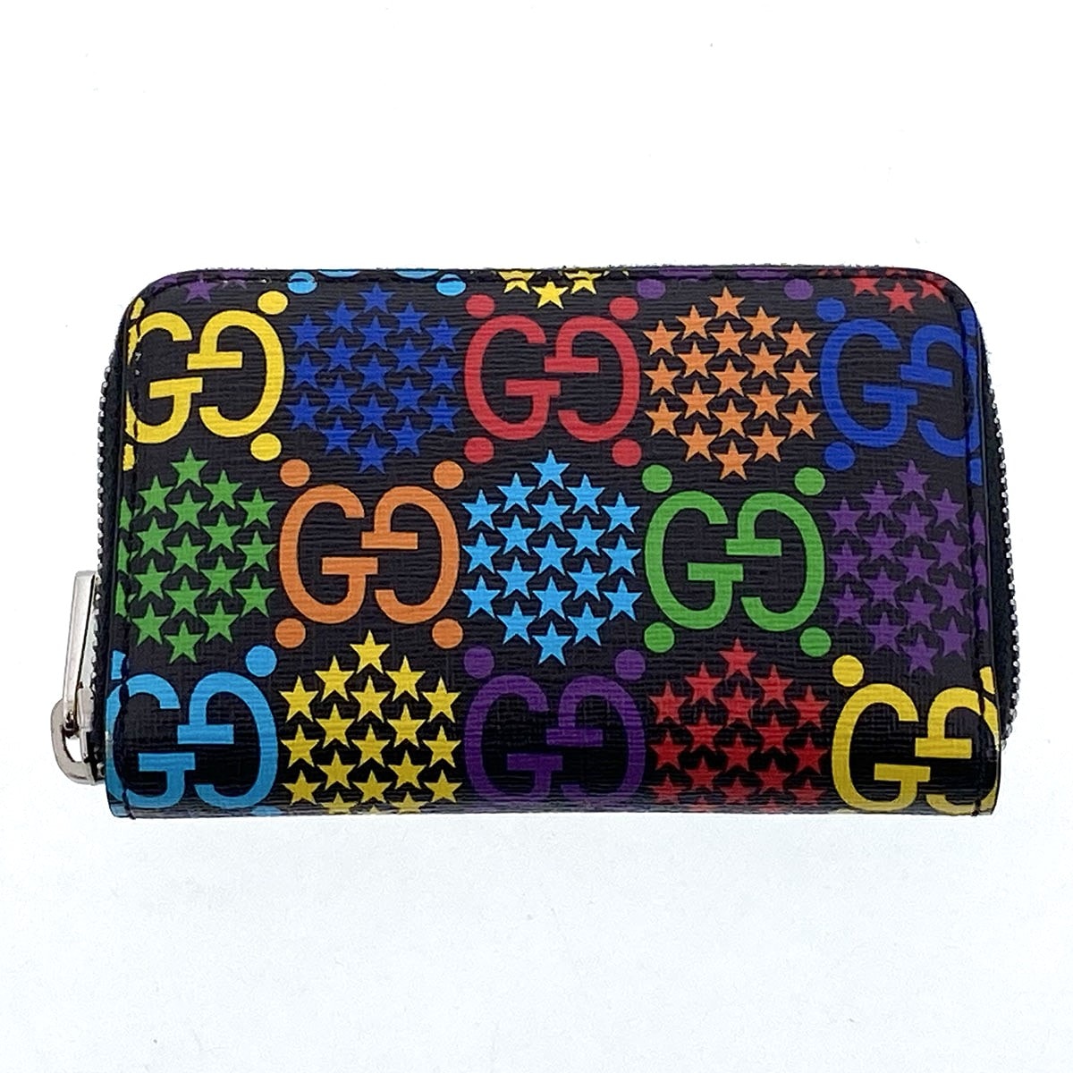 GUCCI グッチ GGサイケデリック カードケース コインケース 601095 GGサイケデリック ブラック マルチカラー  メンズ【中古】
