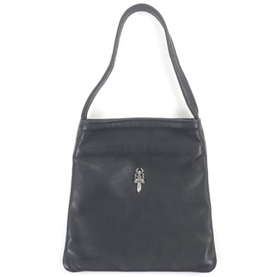 Chrome Hearts Draculea Dagger Charm Leather Handbag "Black"