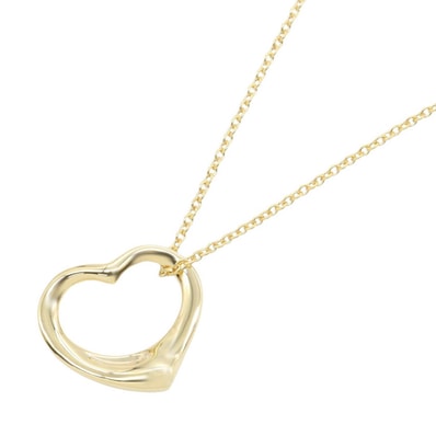 ティファニー TIFFANY&CO オープンハート ネックレス スモール ネックレス ジュエリー K18(イエローゴールド) レディース ゴールド系 【中古】