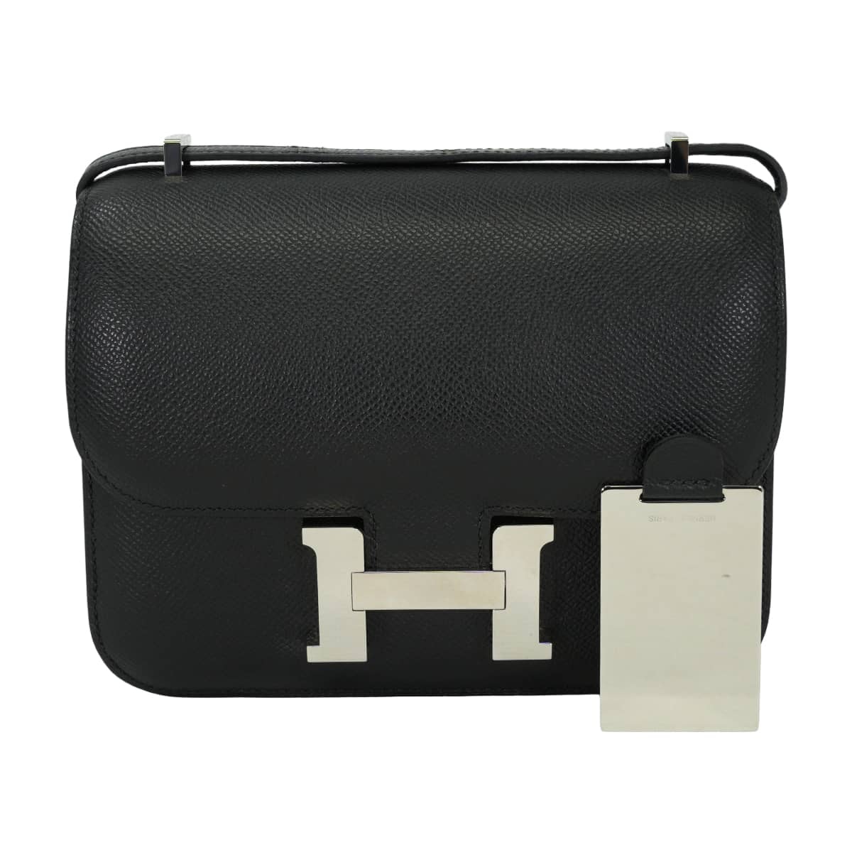 HERMES エルメス ショルダーバッグ コンスタンス3 ミニ 18 ミロワール 黒 (ブラック) エプソン シルバー金具 B刻印 新品同様【中古】
