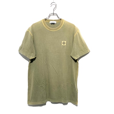 Stone Island 23742 20/1 COTTON JERSEY 'FISSATO' EFFECT_SLIM FIT "Sage Green"