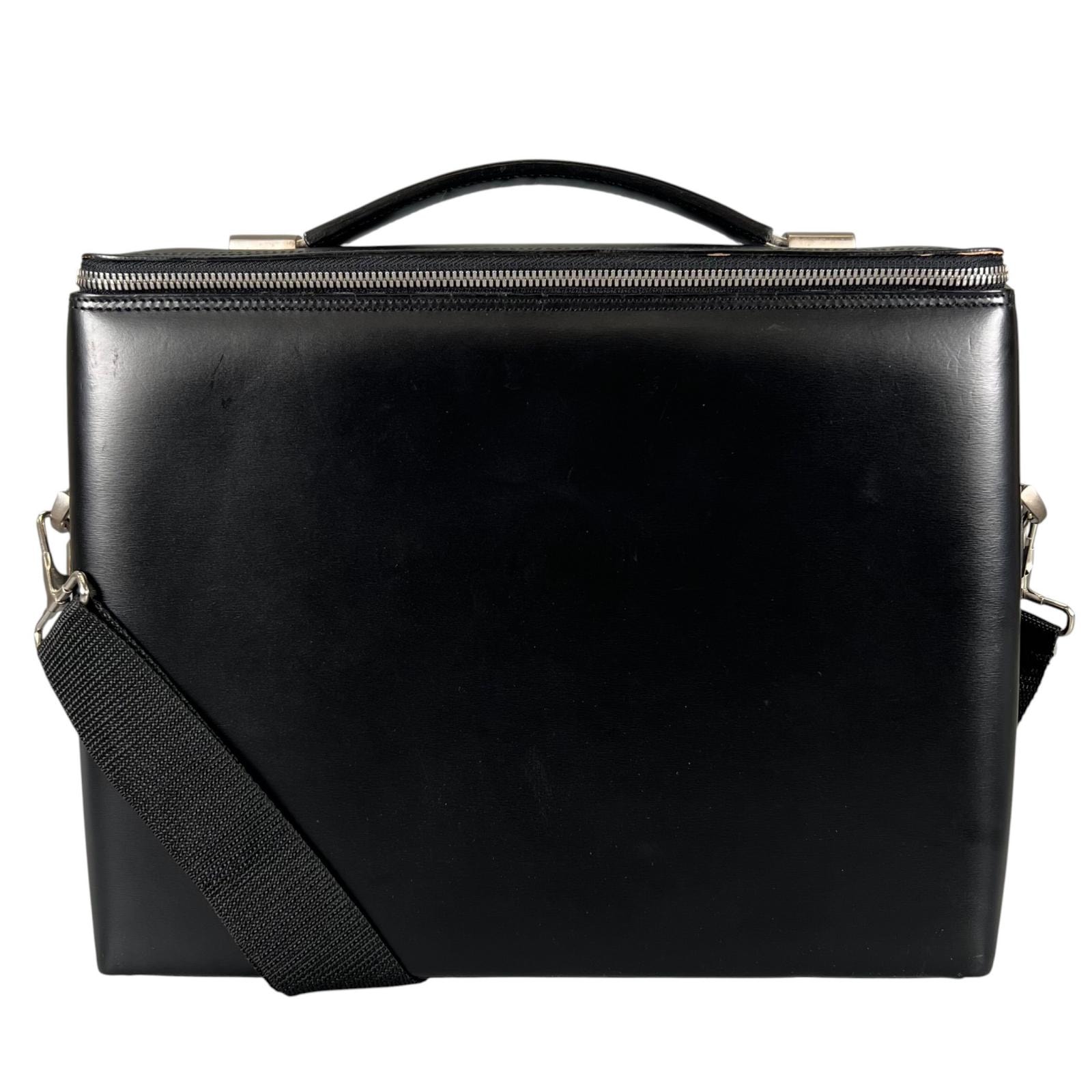 Dunhill ダンヒル ビジネスバッグ レザー ブラック メンズ【中古】