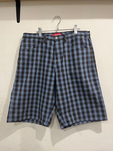 Supreme Plaid Baggy Short "Blue"