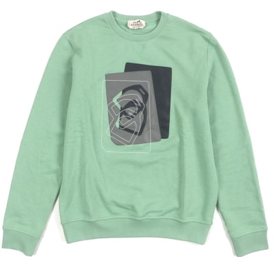 極美品 エルメス
スウェット グリーン メンズ S