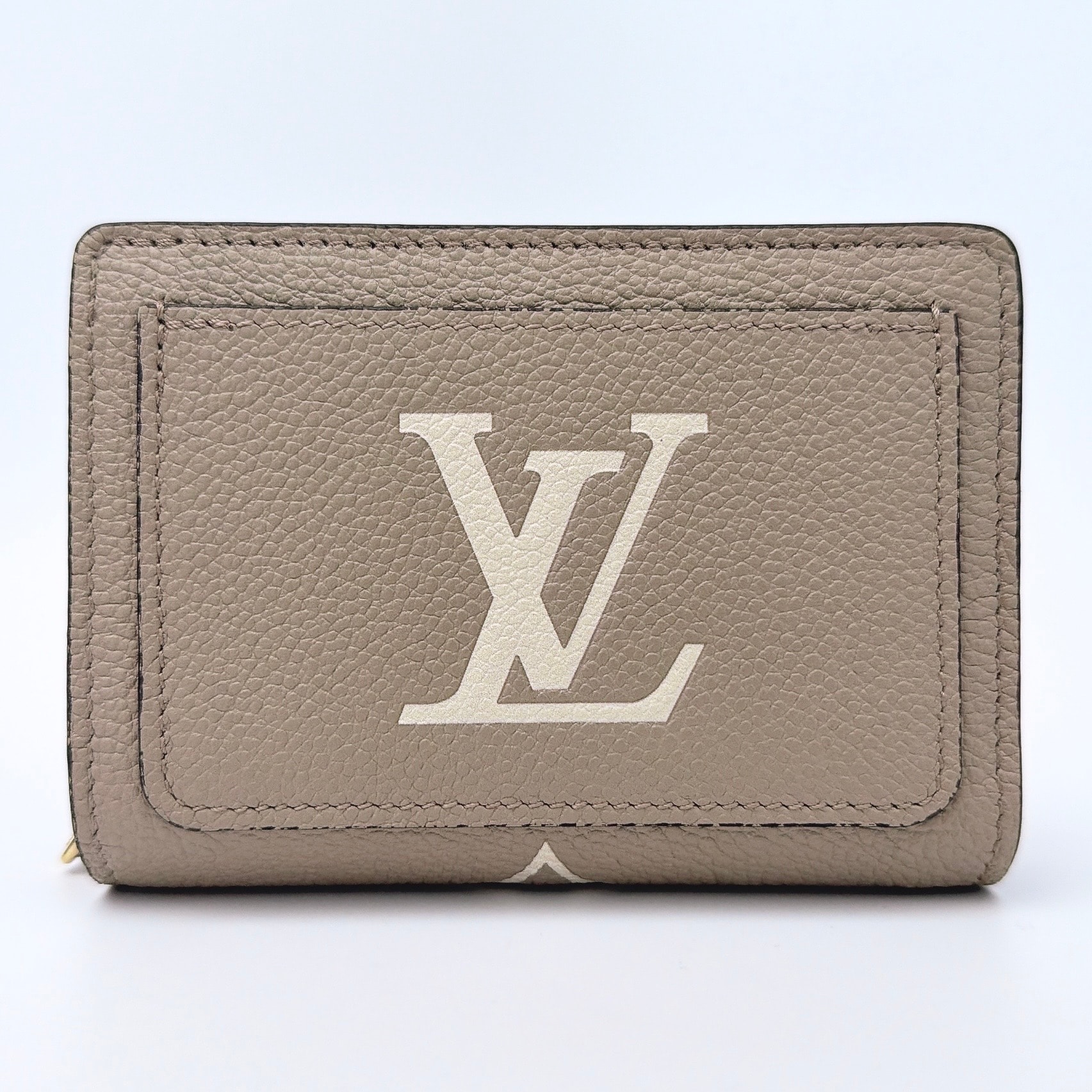 Louis Vuitton Clea Wallet Monogram Empreinte Leather "Turtledove/Creme"