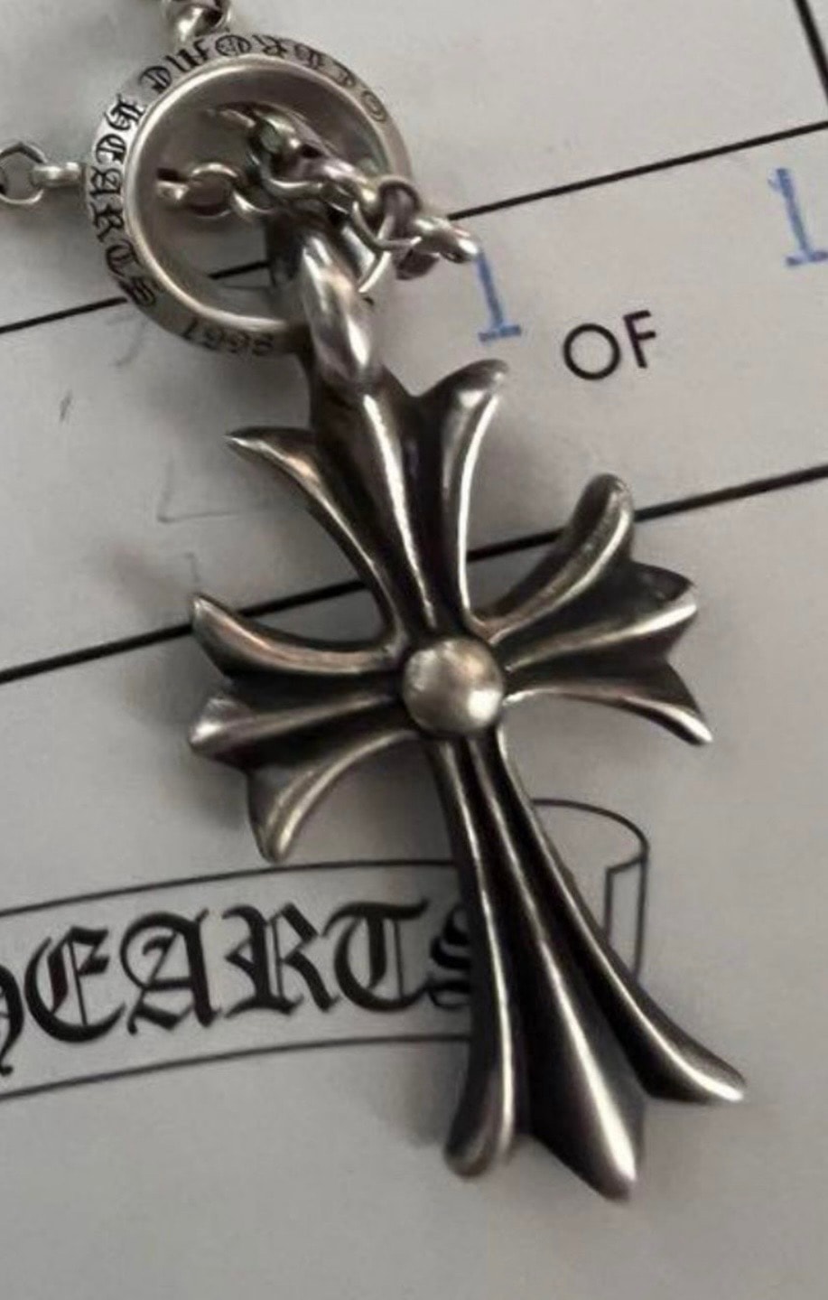 Chrome Hearts Tiny CH Cross Charm "Silver"