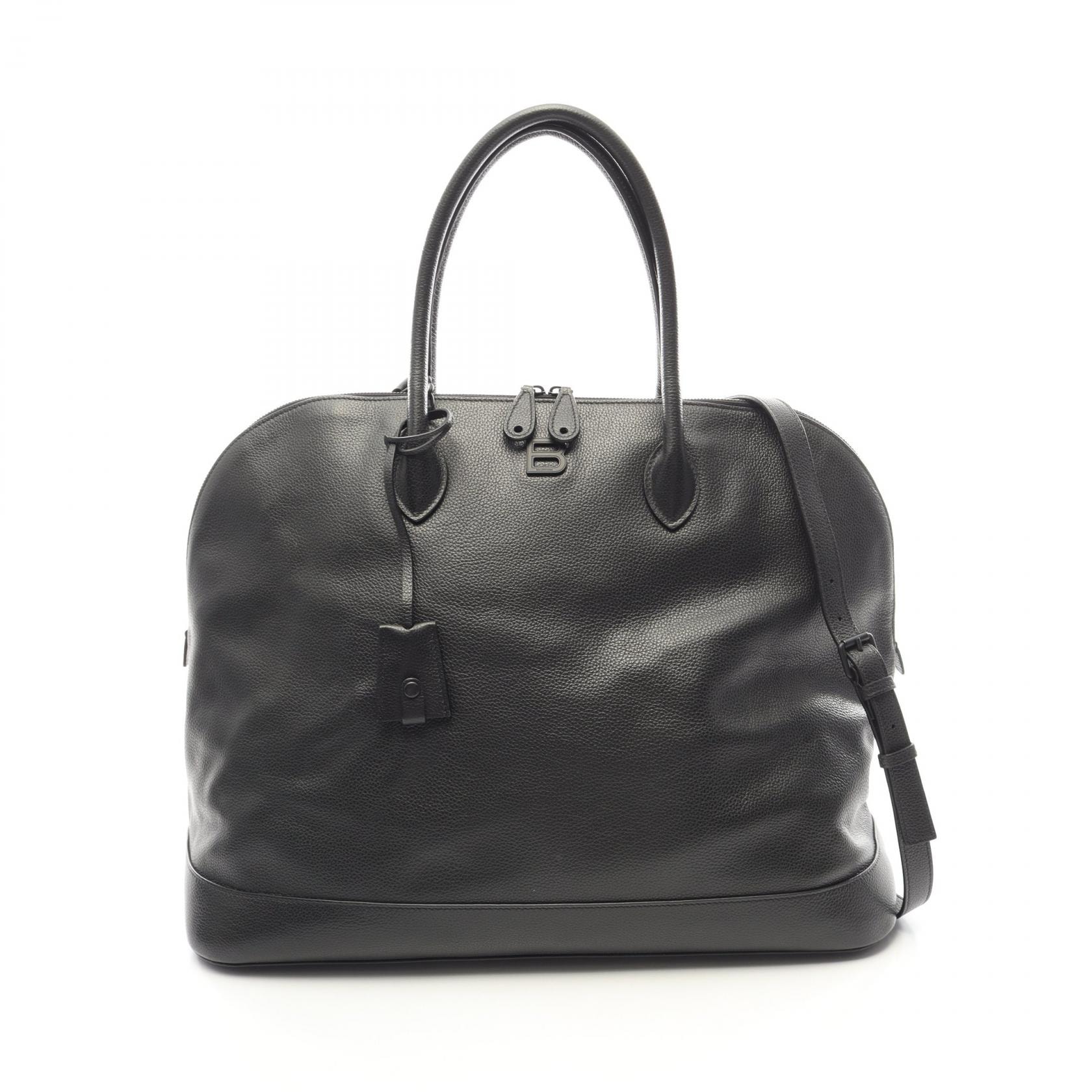 バレンシアガ BALENCIAGA ヴィル ラージ 2WAY トートバッグ バッグ レザー メンズ ブラック系 657031 【中古】