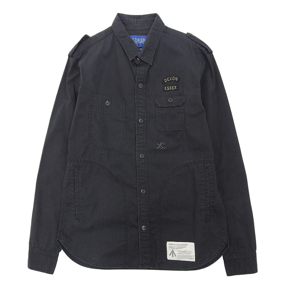 ネイバーフッド コットン ミリタリージャケット メンズ ブラック M 1120ALK-SHM01 M