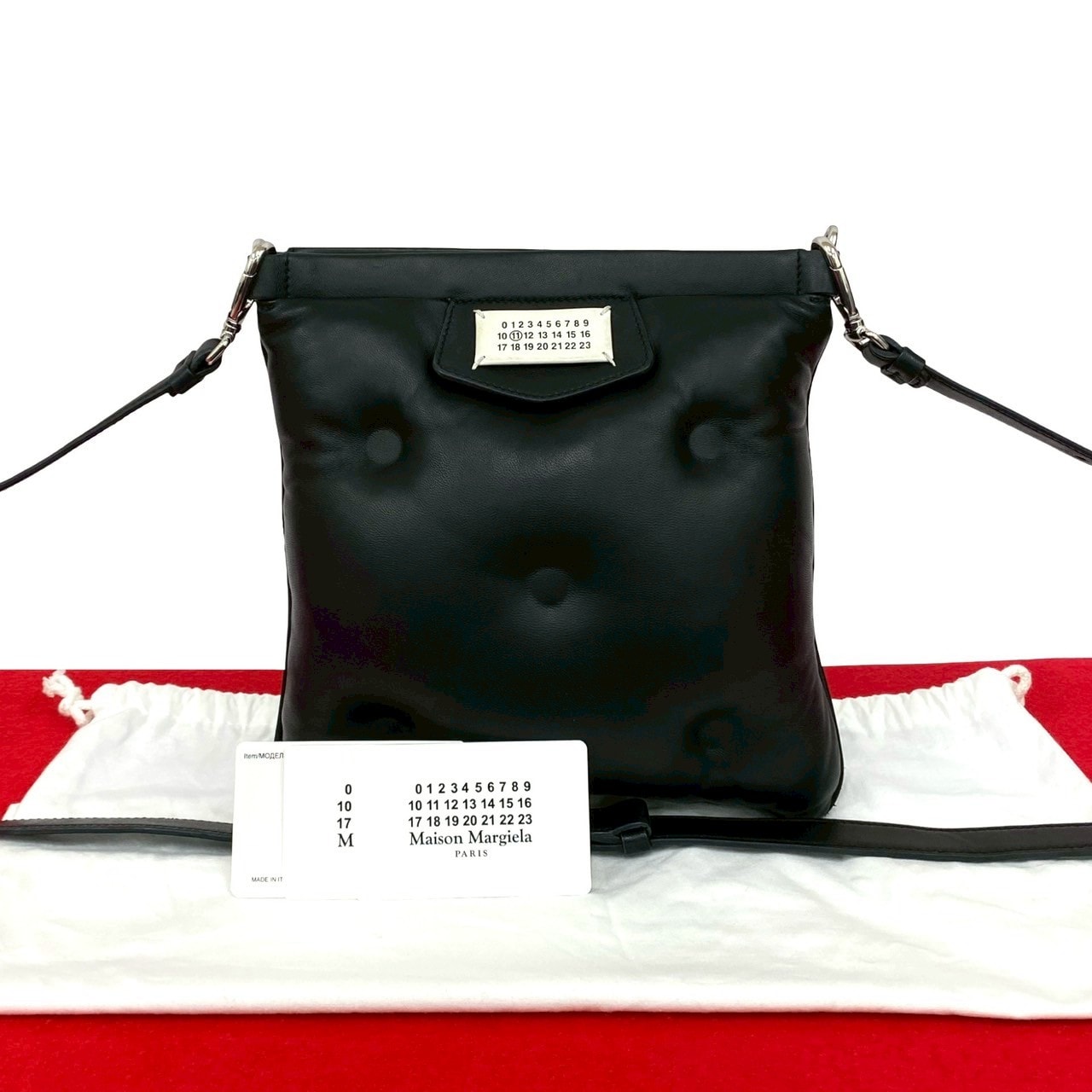 MAISON MARGIELA メゾンマルジェラ グラムスラム レザー ショルダーバッグ ブラック
 80252