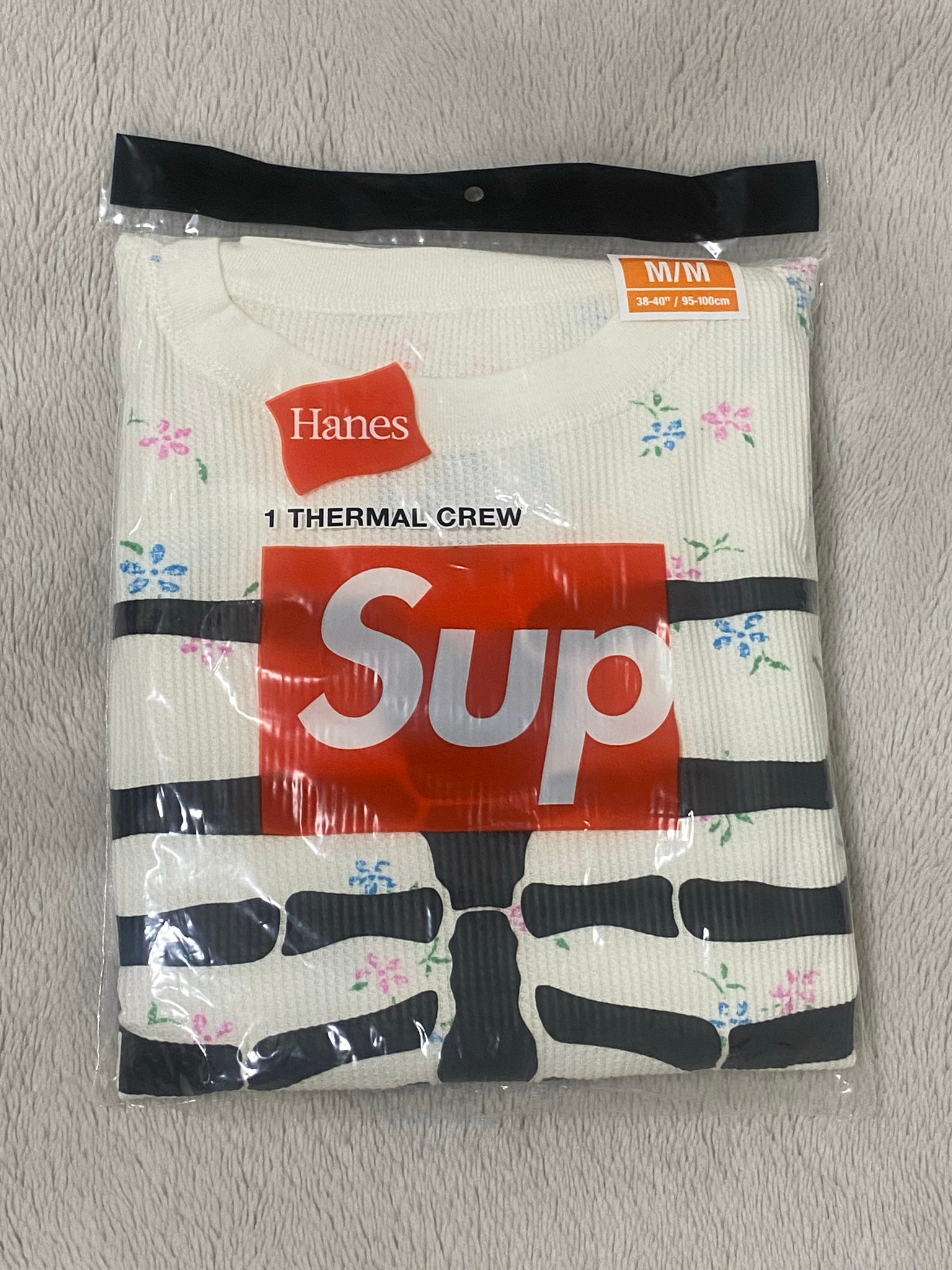 Supreme x Hanes Bones Thermal Crew (1 Pack) "Floral"