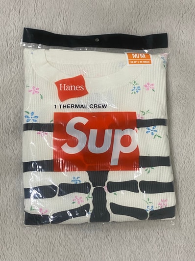 Supreme x Hanes Bones Thermal Crew (1 Pack) "Floral"