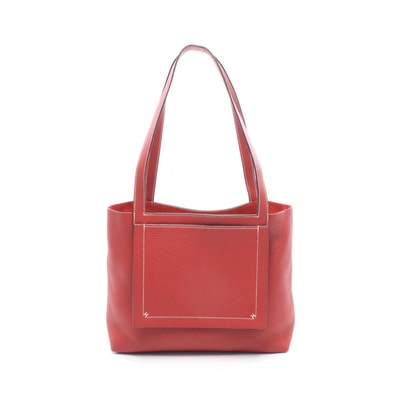 エルメス HERMES カバセリエ31 ルージュグレナ トートバッグ バッグ トリヨンクレマンス トリヨンクレマンス Z刻印(2021年製造) レディース レッド系 【中古】