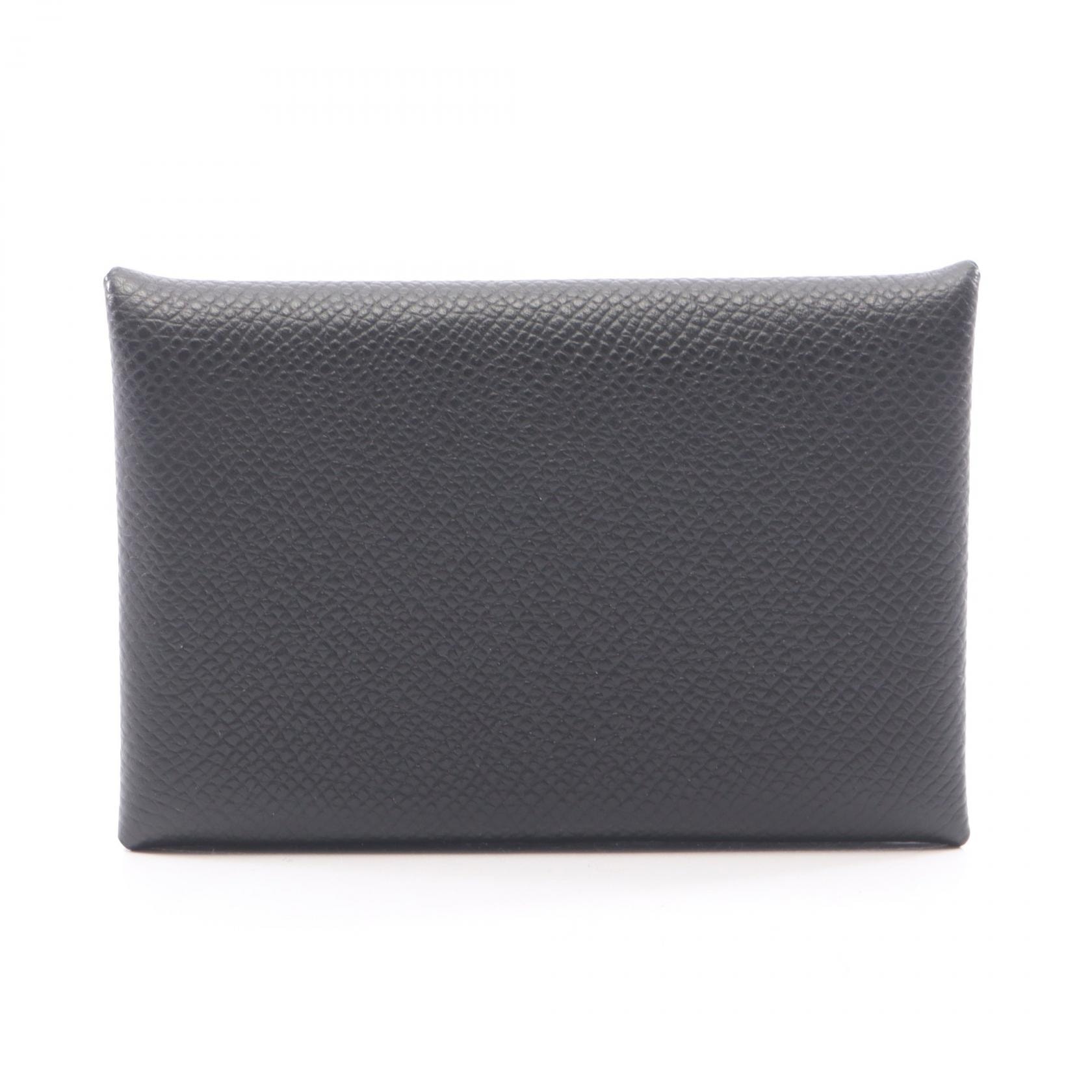 エルメス HERMES カルヴィ コインケース 財布 レザー ヴォーエプソン ヴォーエプソン ブラック(エルメス) W刻印(2024年製造) レディース ブラック系 【中古】