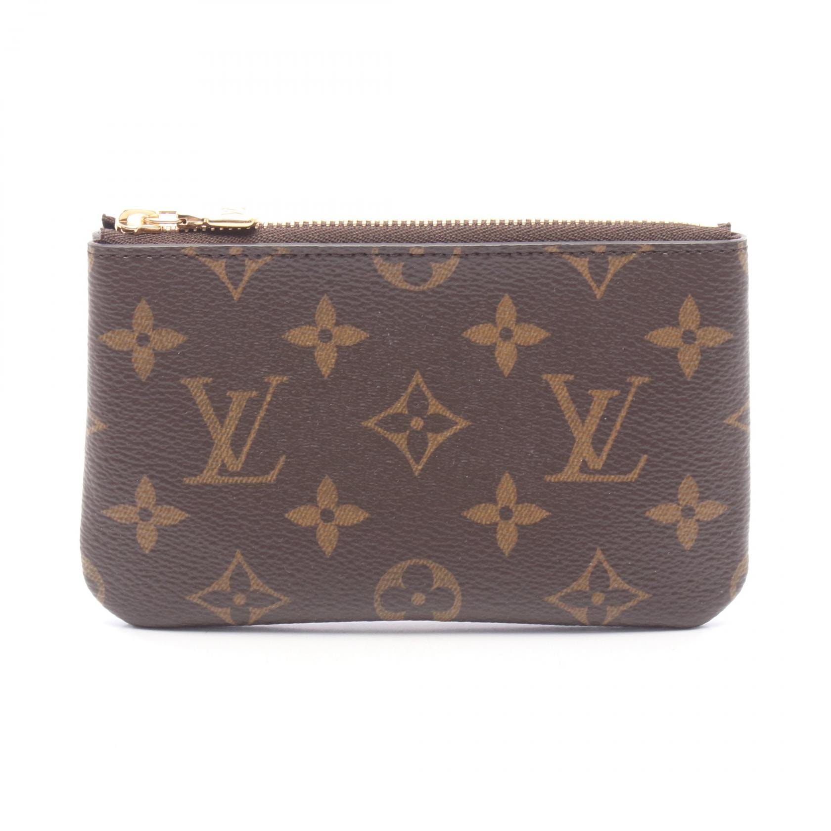 ルイ・ヴィトン LOUIS VUITTON ポシェット クレ モノグラム キーケース アクセサリー PVC メンズ レディース ブラウン系 M13559 【中古】