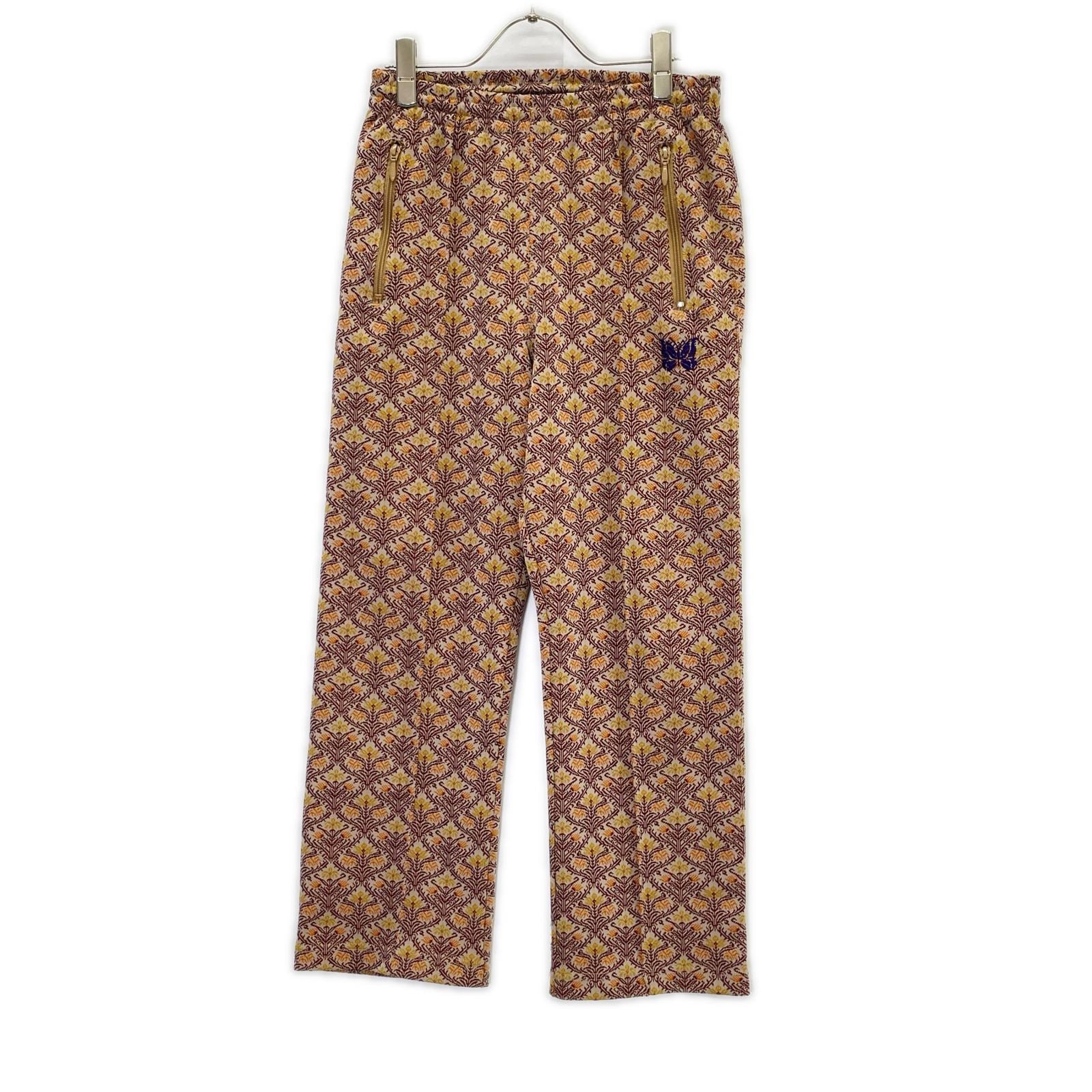 ニードルズ MR283 ベージュ ポリエステル パピヨン刺繍 アラベスクジャガード TRACK PANT - POLY JQ XS