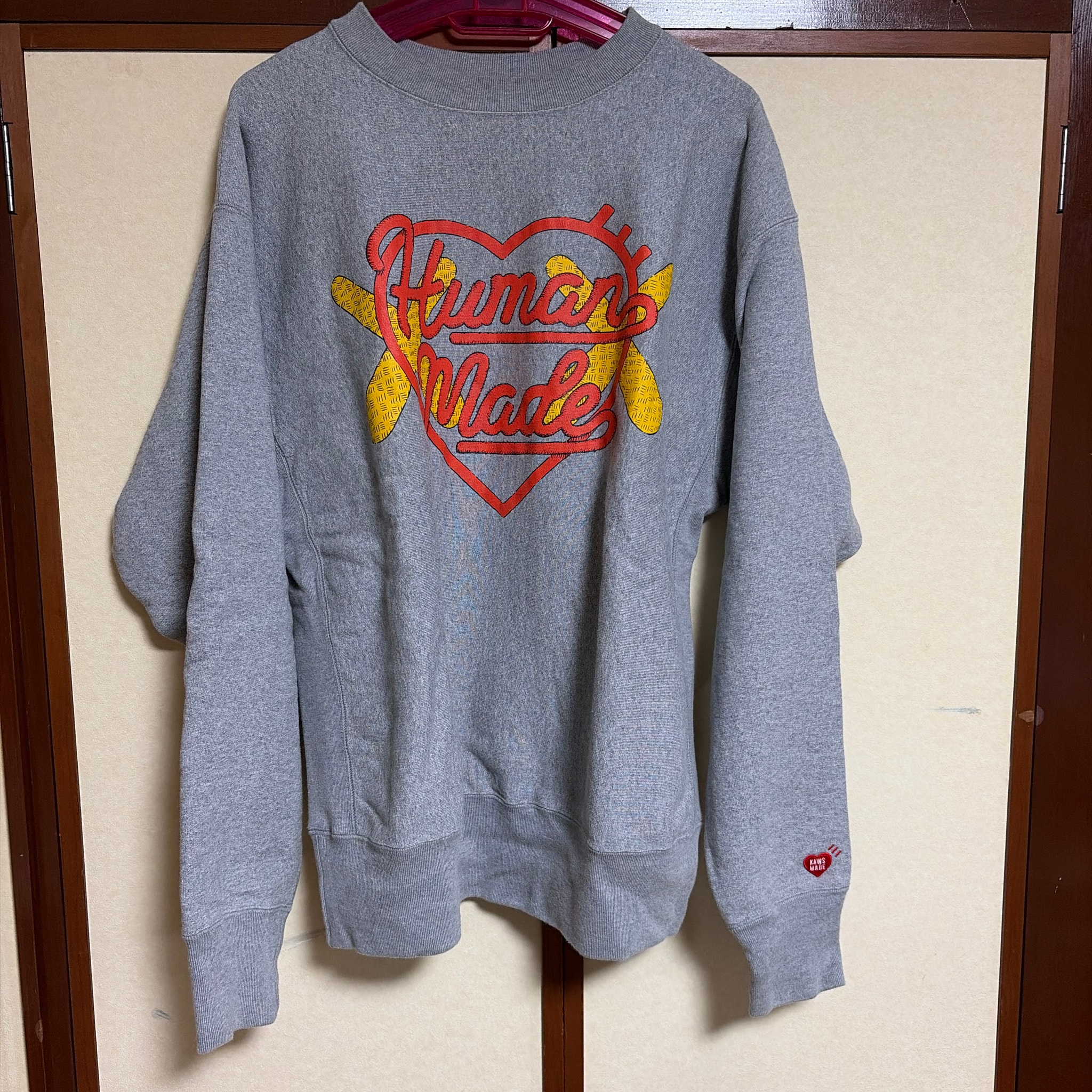 HUMAN MADE x KAWS Made Sweatshirt "Gray"