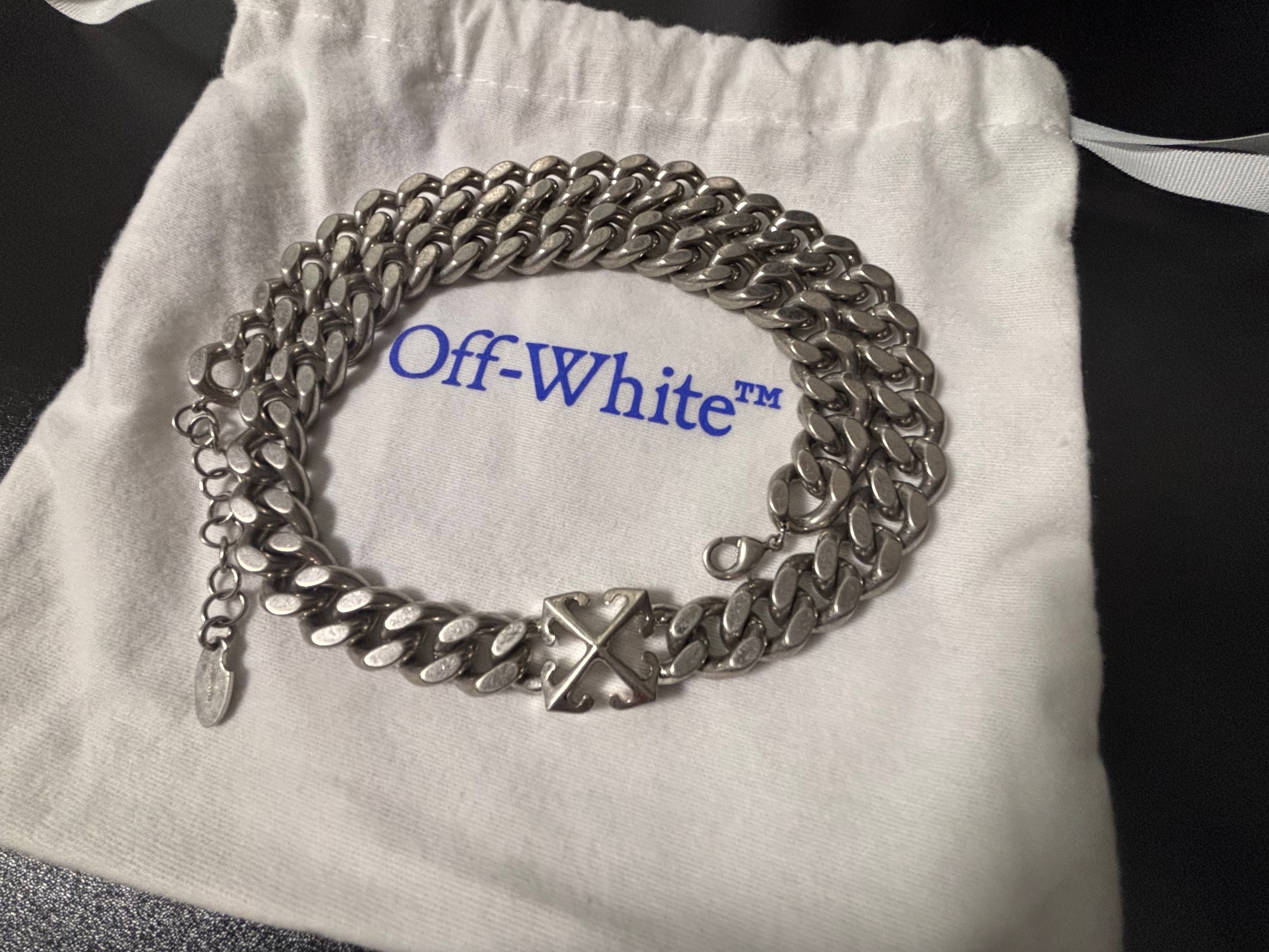 Off-White Arrow Chain Necklace "Silver"