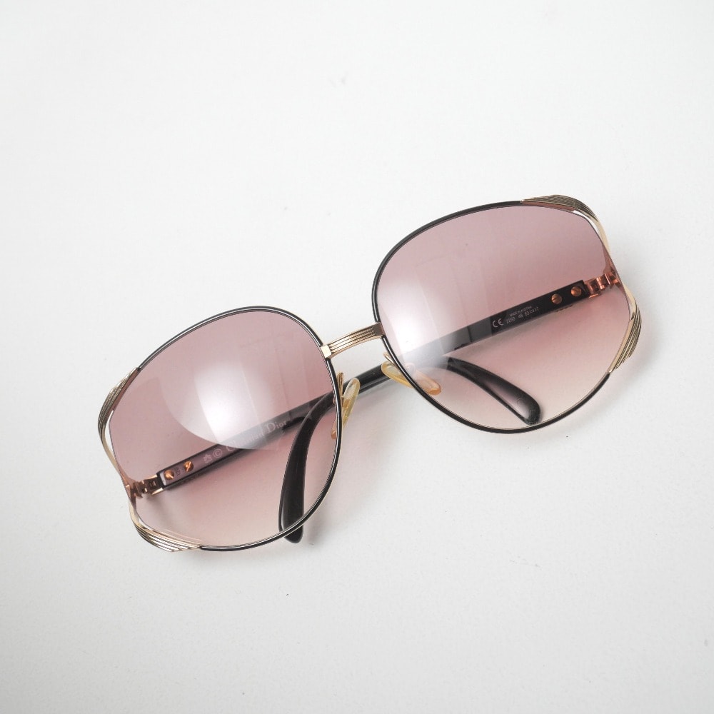 Christian Dior クリスチャンディオール ヴィンテージ サングラス サイズ48 63□17 CDロゴ アイウェア ブランド古着【中古】20260728/RB0059