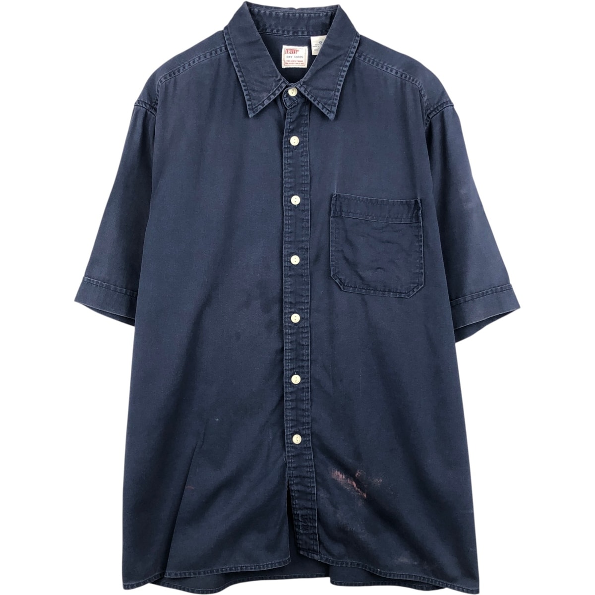 古着 リーバイス Levi's DRY GOODS 半袖 コットンシャツ ボックスシャツ メンズM相当/eaa655693