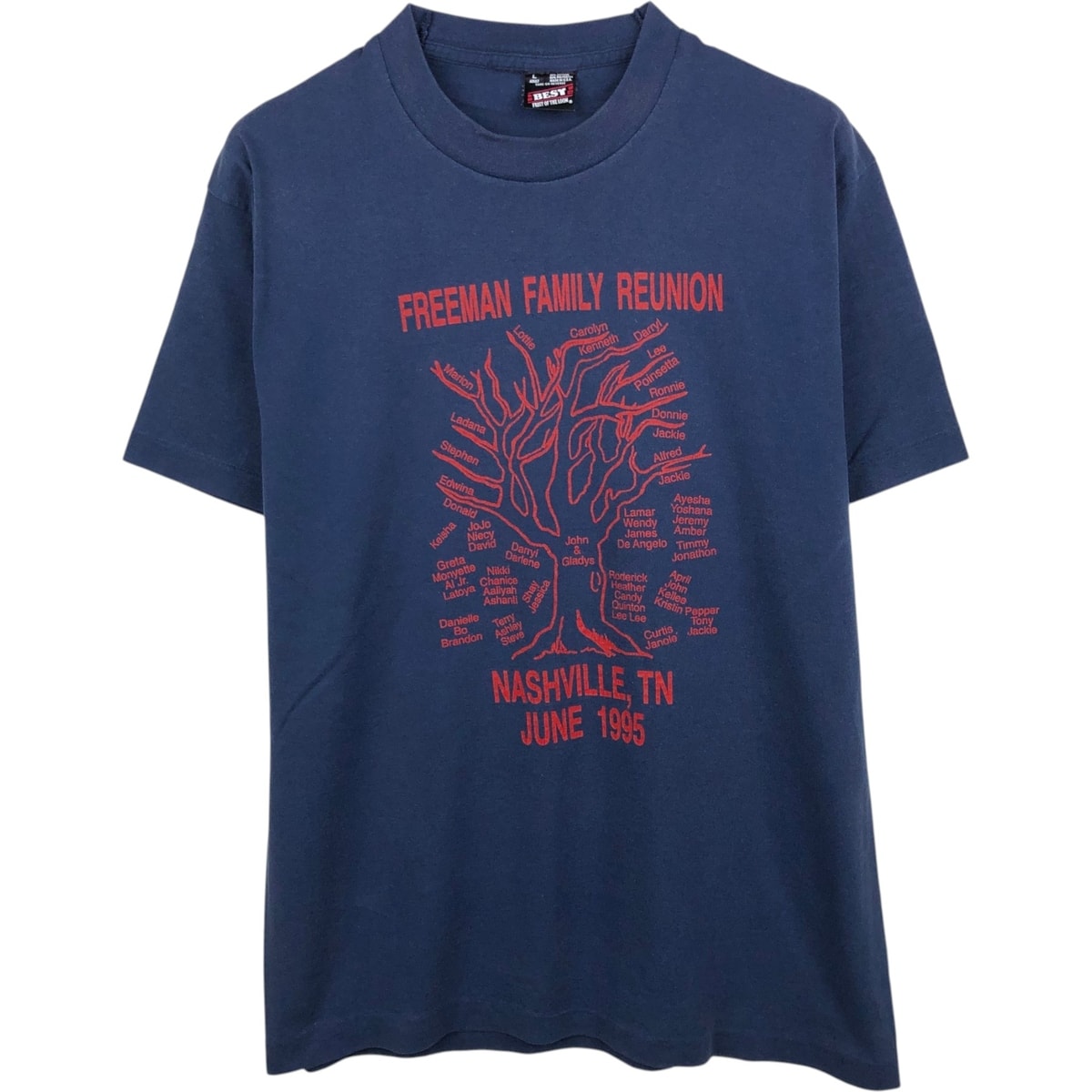古着 90年代 フルーツオブザルーム FRUIT OF THE LOOM BEST プリントTシャツ USA製 メンズL相当 ヴィンテージ/eaa642333